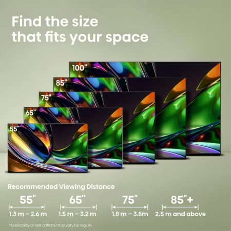 Smart TV Hisense 75UR8S de 75" (189 cm) RGB Mini LED 180Hz IMAX Enhanced