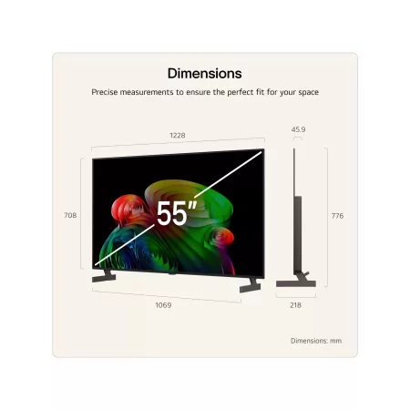 Smart TV LG OLED55B65LA de 55" (139 cm) OLED AI 4K 120Hz Dolby Vision webOS 26
