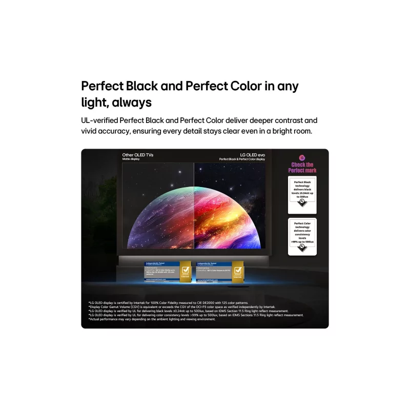 Smart TV LG OLED65G66LS.AEU 65" (164 cm) OLED evo AI G6 Gallery 4K 165Hz Dolby Vision webOS 26