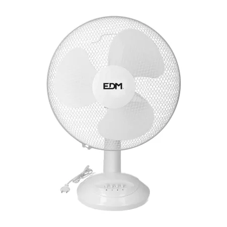 Ventoinha de Mesa EDM 45W - 3 Lâminas, 40cm - Branca