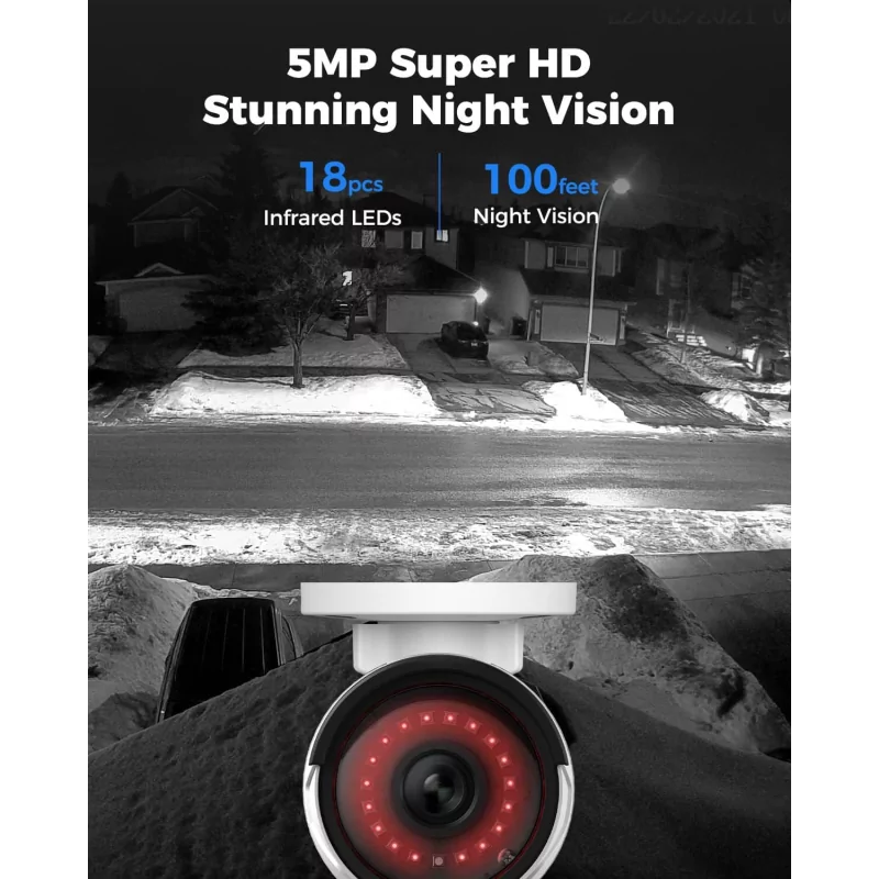 Câmara de Videovigilância Reolink Bullet B500 - 5MP 1/2.7" CMOS - PoE