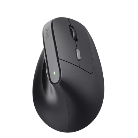 Ratón vertical inalámbrico TRUST BAYO II (2400 DPI - Ergonómico - Negro)