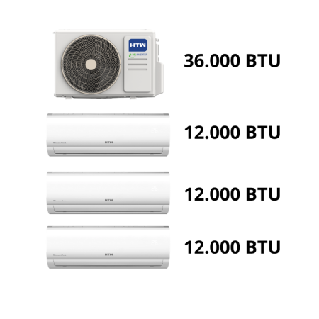 Kit Multisplit HTW (3x1) - 36.000BTU IX41B2R32 (3x 12.000BTU IX21D5)
