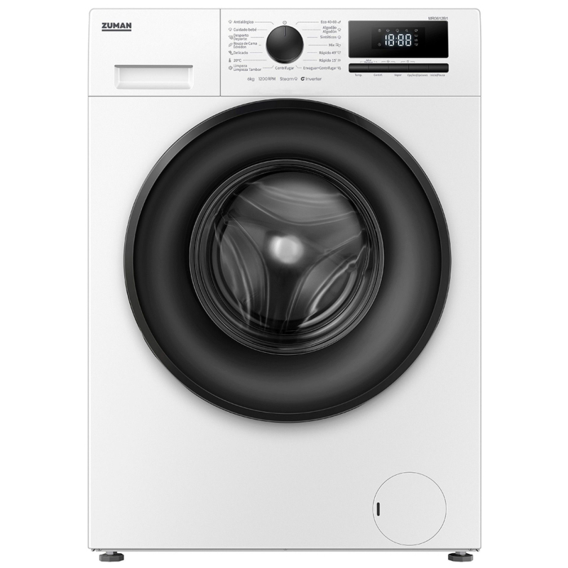 ZUMAN MAQUINA ROUPA 6KG 1200RT BRANCA (A)