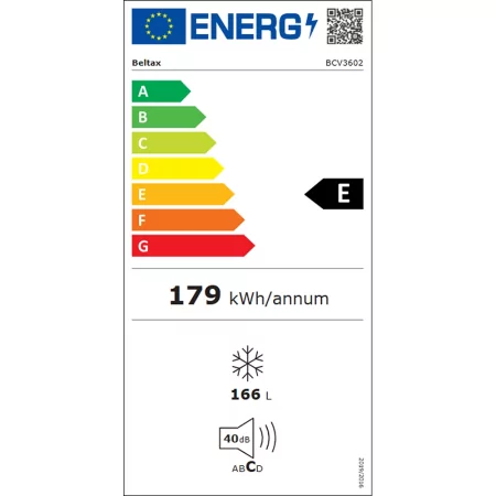 Congelador horizontal vertical Beltax de 166 litros - 143 cm - Clase E - BCV3602