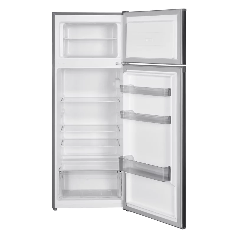 Refrigerador Beltax de 2 puertas, 206 L, 143 cm, acero inoxidable, clase E - BFR3511IX
