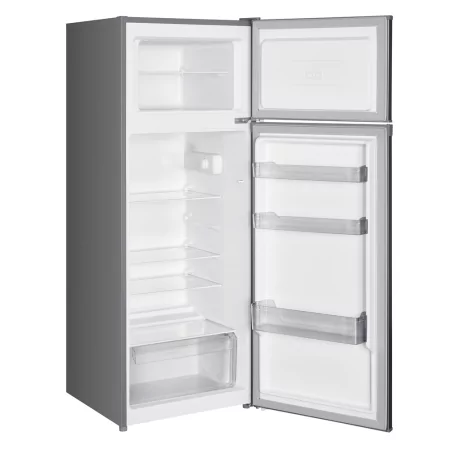 Refrigerador Beltax de 2 puertas, 206 L, 143 cm, acero inoxidable, clase E - BFR3511IX