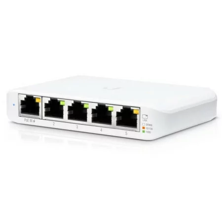 Switch Flex Mini - 5 Portas RJ45 - 1 Entrada PoE 802.3af|Ubiquiti|0817882029698
