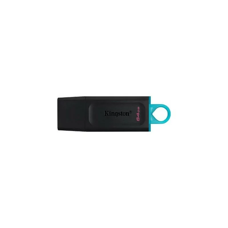 Pendrive 64gb Usb 3.2 Kingston Dt Exodia Preto / Turquesa