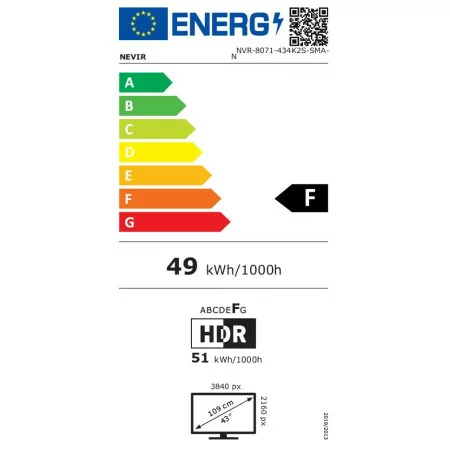 Televisión Smart TV 43" Nevir - 43K2S - (109cm - Android OS - 4K)