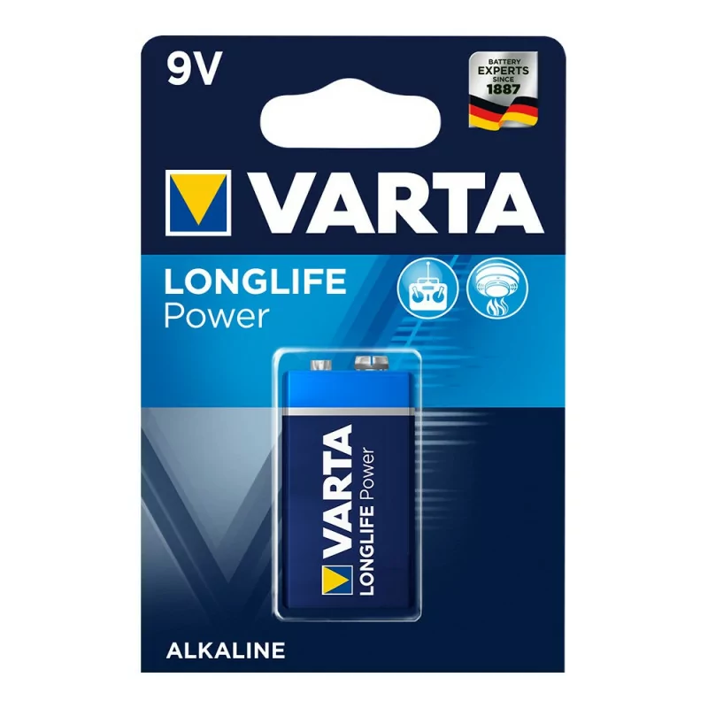 Pilha Alcalina Varta 6LR61 - 9V