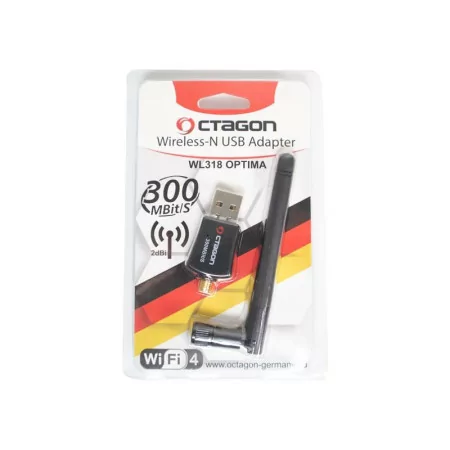 Adaptador USB Wi-Fi Octagon WL318 - 300Mbps