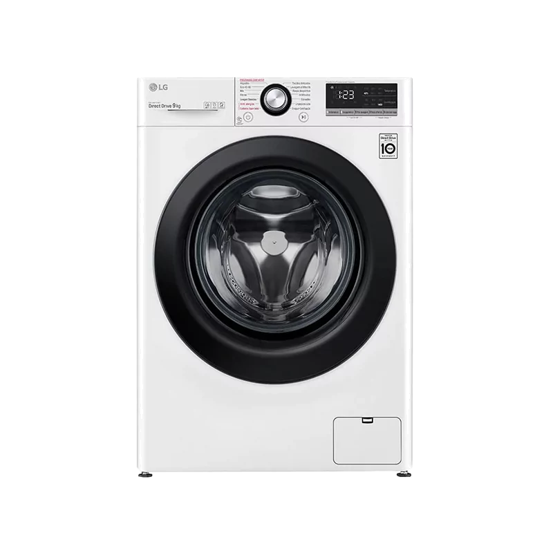 Máquina de Lavar Roupa LG 9Kg Steam™ -1400RPM - F4WV3009S6W Máquina de Lavar Roupa LG 9Kg Steam™ -1400RPM - F4WV3009S6W