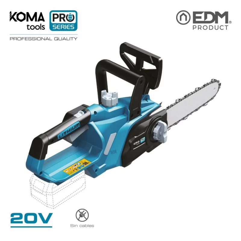 Koma Tools Pro Series Chainsaw - 20V - 63 x 23.2 cm Koma Tools Pro Series Chainsaw - 20V - 63 x 23.2 cm