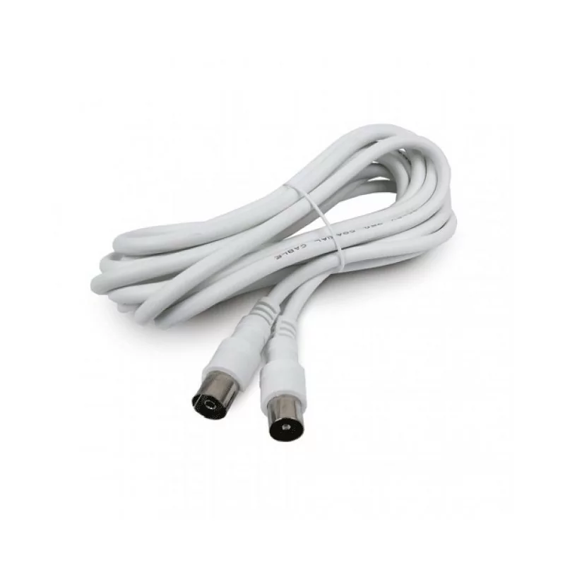 Cabo Prolongador de Antena-Blister-10M Branco-AXIL