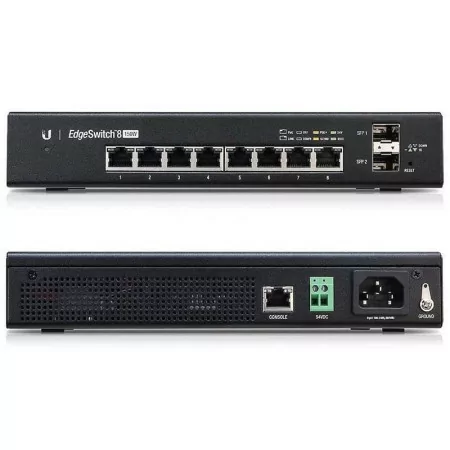 Ubiquiti Switch EdgeSwitch 8 PoE Gigabit - 8 Ports - 150W 24V - ES-8-150W