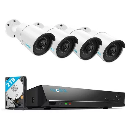 Reolink Kit Set 4 Surveillance Cameras - RLK8-410B4-2T-5MP
