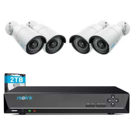 Reolink Kit Set 4 Surveillance Cameras - RLK8-410B4-2T-5MP
