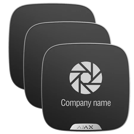 Pack Cobertas Personalizáveis AJAX (10 Unidades - Sirene Exterior - Branco/Cinza)