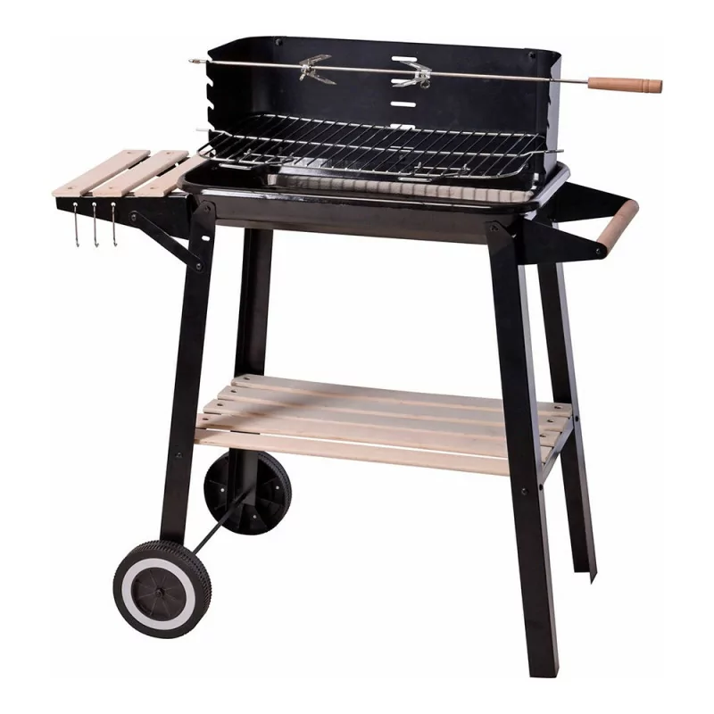 EDM Barbecue Retangular - Carbono - 54x34x6.5cm - 73049