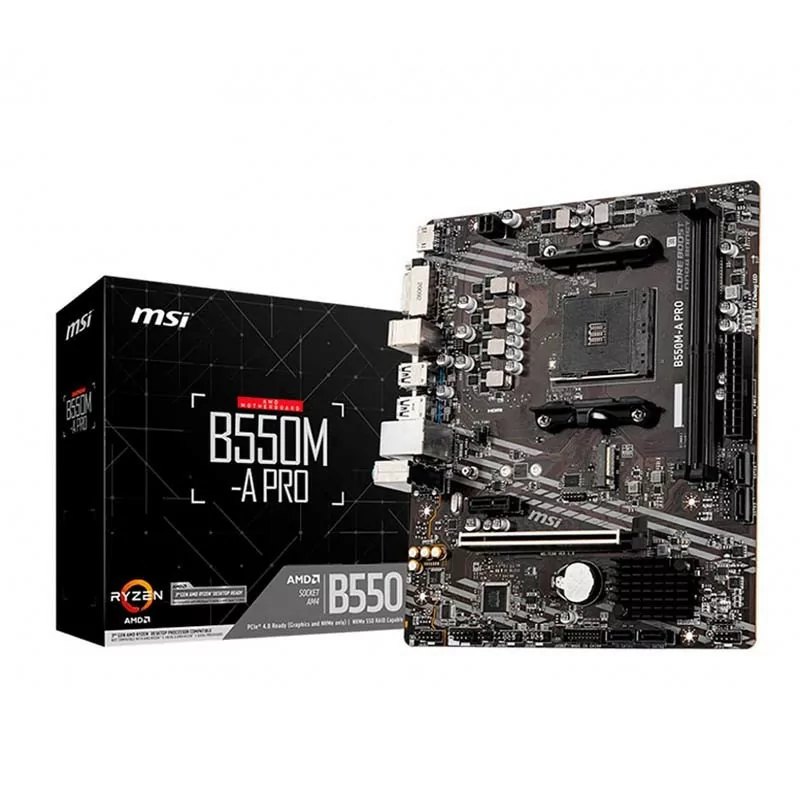 Pb Msi Am4 B550m-a Pro M-atx/2xddr4/4xsata6/4xusb 2.0+2xusb ... Pb Msi Am4 B550m-a Pro M-atx/2xddr4/4xsata6/4xusb 2.0+2xusb ...