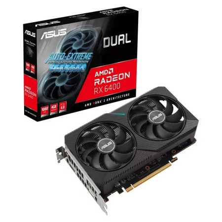 VGA ASUS RX6400 DUAL 4GB GDDR6 HDMI/DP