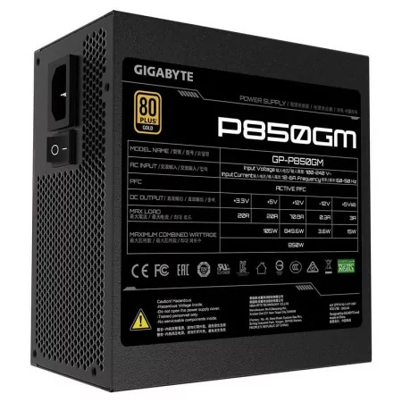Fonte Atx 850w Gigabyte P850gm 80+ Gold/full Modular/vent 12...