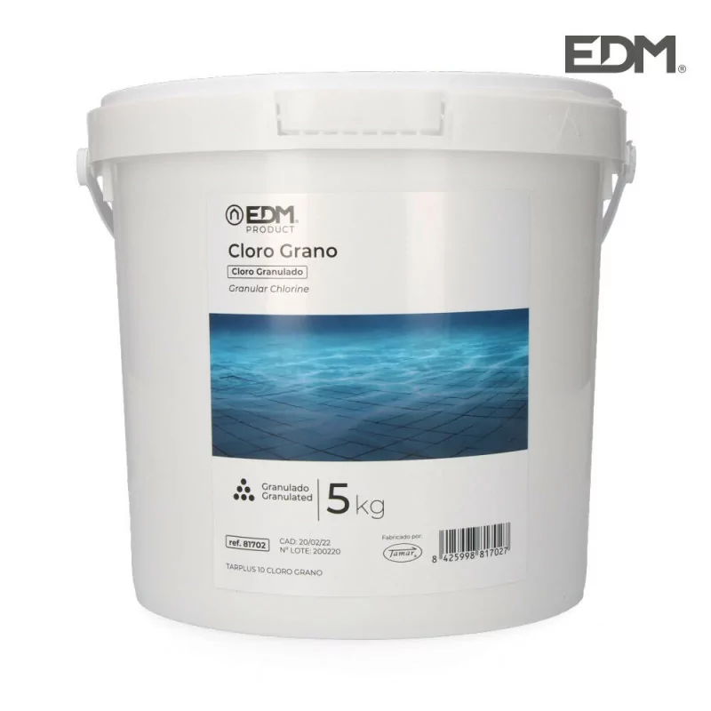 Cloro grão 5kg fusão edm Cloro grão 5kg fusão edm
