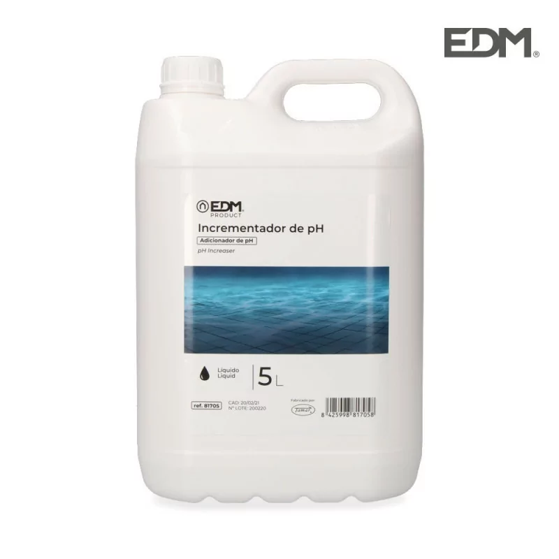 Elevador ph liquido 5 litros fusão edm Elevador ph liquido 5 litros fusão edm
