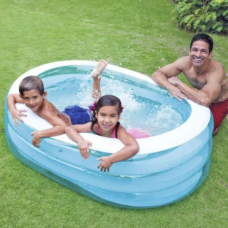*ult.unidades*piscina retangular 3 aros 163x107x46cm intex