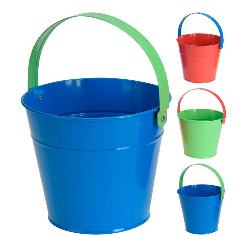 Balde de praia infantil ø16 x 13cm cores sortidas