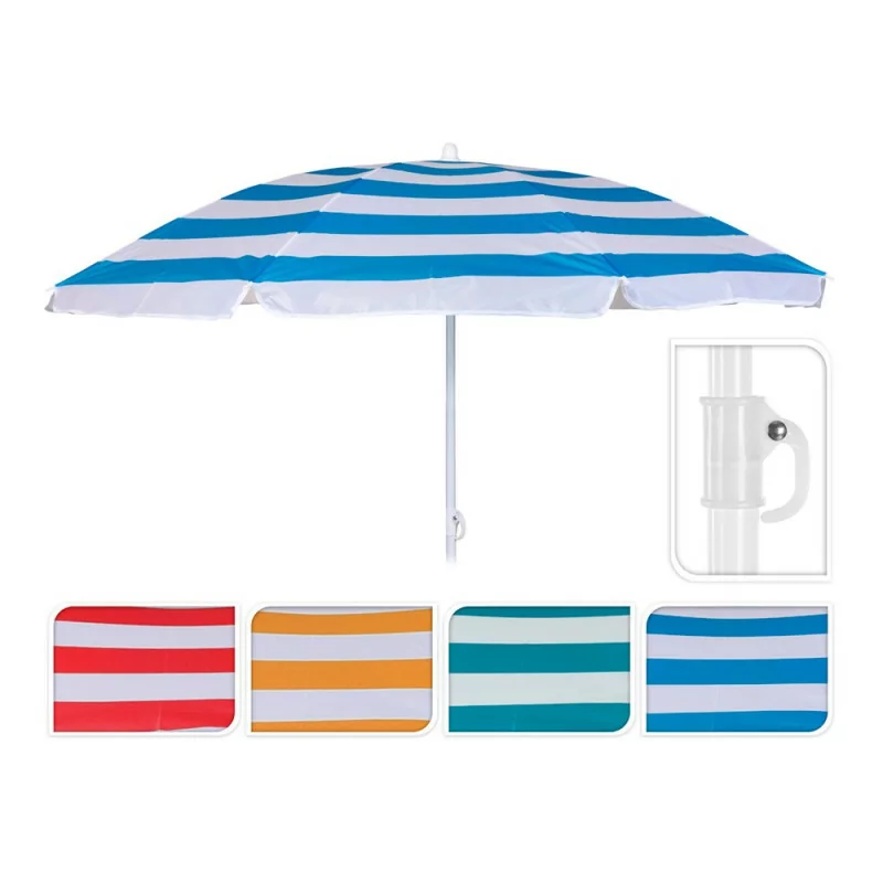 Parasol praia 180cm altura ø 145cm modelo mediterraneo
