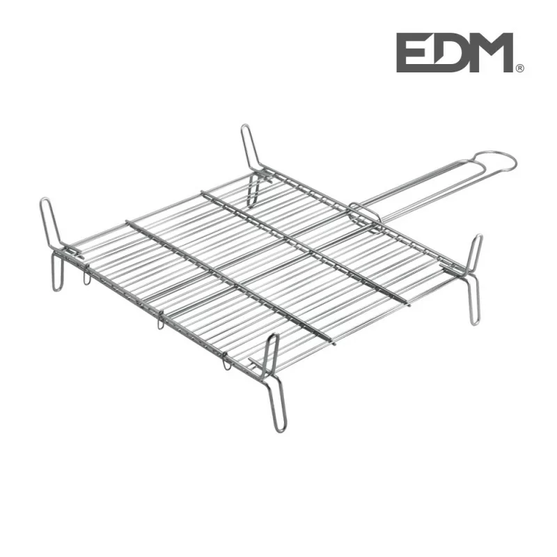 Grelha Dupla EDM com Pés - 2 Lados - 35x35cm Grelha Dupla EDM com Pés - 2 Lados - 35x35cm