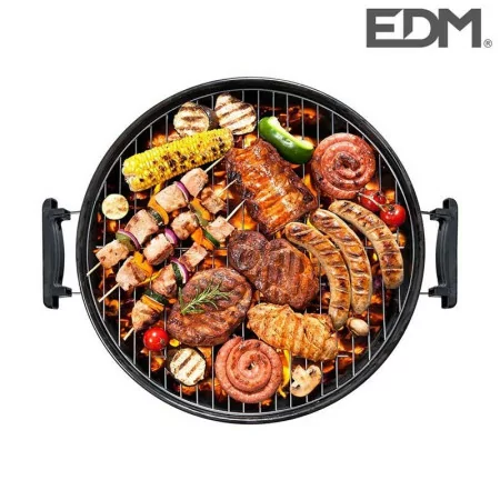 EDM Barbecue - Metallic with Lid and Wheels - ø44x70cm