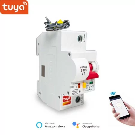 Disjuntor Tuya Smart - 32A Monofásico - Alexa e Google Home|Tuya|7924410272191