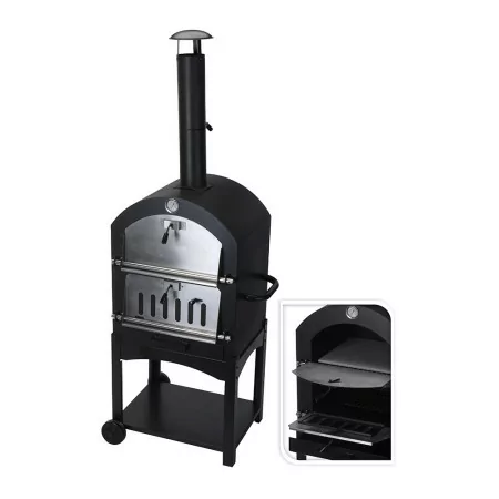 EDM Charcoal Grill with Stone Oven