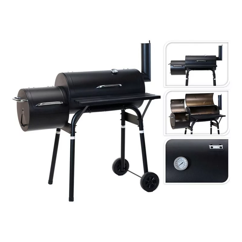 Charcoal Barbecue BBQ Grill Smoker + Smoker Jamaica