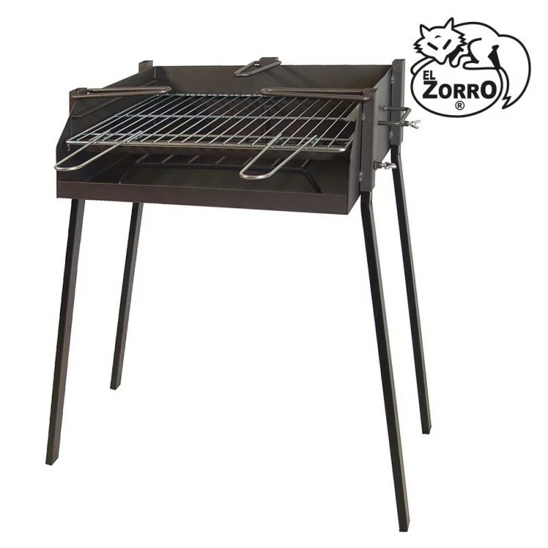 Imex El Zorro Square Barbecue Grill with Frying Pan Support