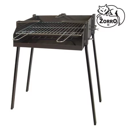 Imex El Zorro Square Barbecue Grill with Frying Pan Support