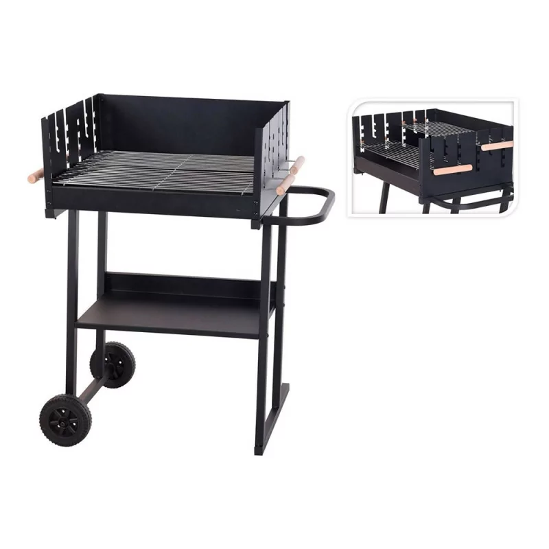 Rectangular Iron Barbecue Grill - 60x46x93cm Rectangular Iron Barbecue Grill - 60x46x93cm