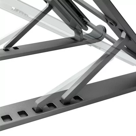 Soporte para portátil/tablet aisens lps1m-101/ gris oscuro