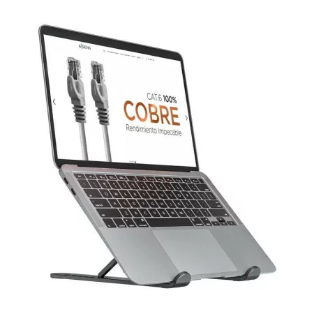 Soporte para portátil/tablet aisens lps1m-101/ gris oscuro