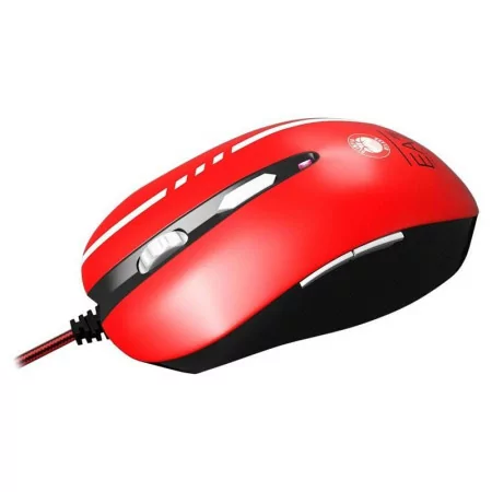 Rato Mars Gaming Emporio Armani - Óptico 3200DPI - 6 Botões - Preto / Vermelho - MMEA7