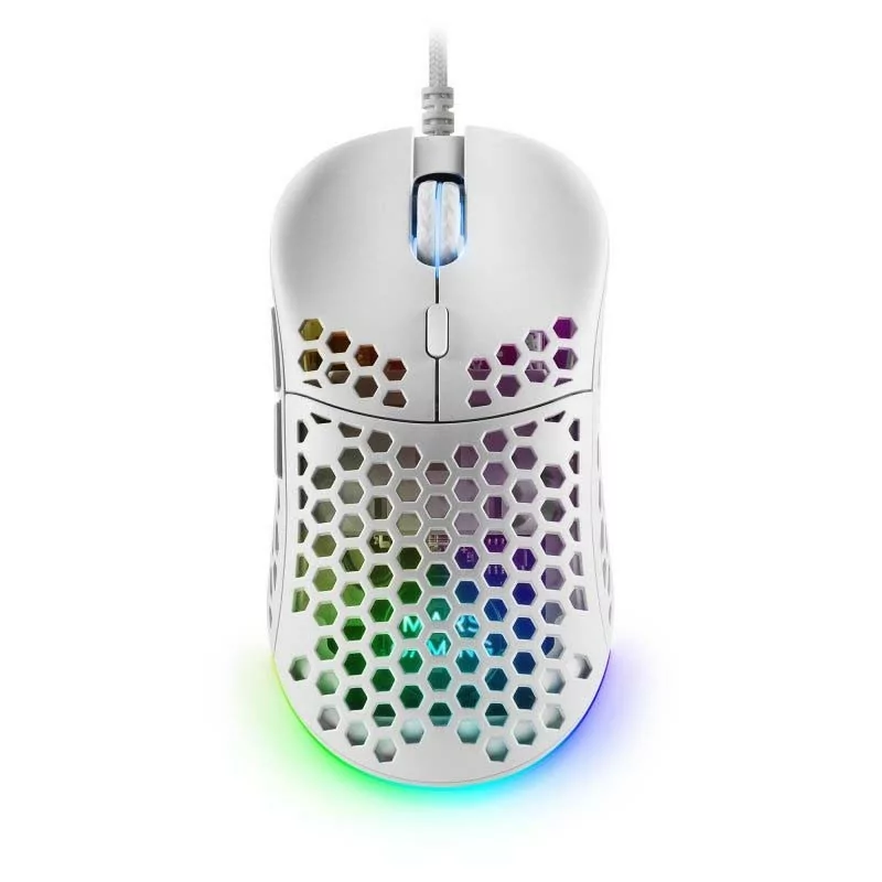 Ratón gaming mars gaming mm55/ hasta 12800 dpi/ blanco Ratón gaming mars gaming mm55/ hasta 12800 dpi/ blanco