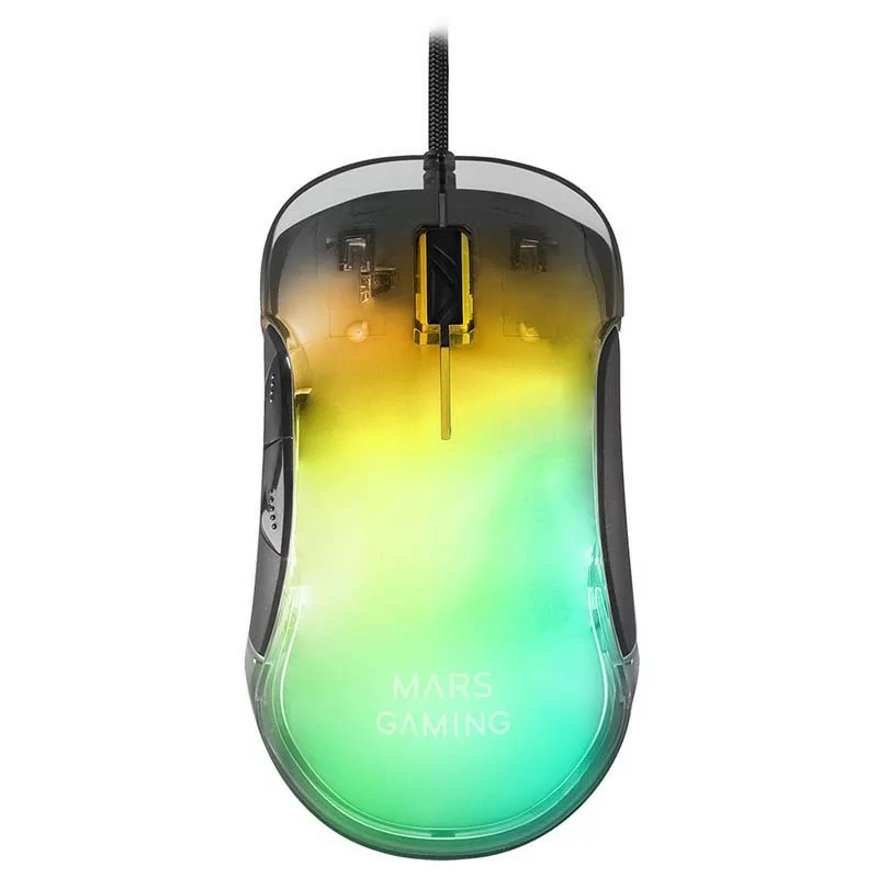Ratón gaming mars gaming mmglow/ hasta 12800dpi/ negro Ratón gaming mars gaming mmglow/ hasta 12800dpi/ negro