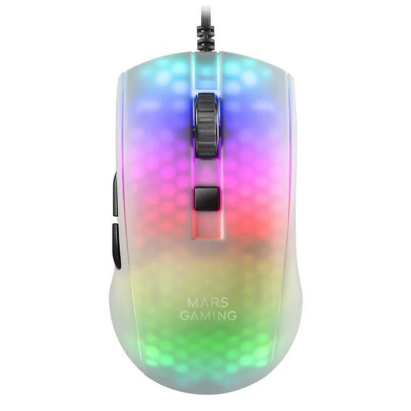 Ratón gaming mars gaming mmrw/ hasta 12800 dpi/ blanco Ratón gaming mars gaming mmrw/ hasta 12800 dpi/ blanco