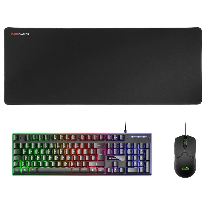 Keyboard + Mouse + Mars Gaming Mat - MARSMCPXBPT Keyboard + Mouse + Mars Gaming Mat - MARSMCPXBPT