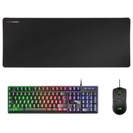 Keyboard + Mouse + Mars Gaming Mat - MARSMCPXBPT