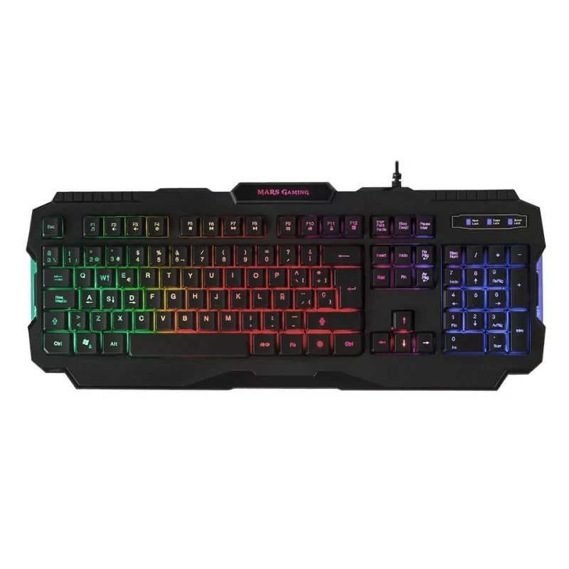 Teclado Mars Gaming - RGB - Preto - MARSMRK0PORTU