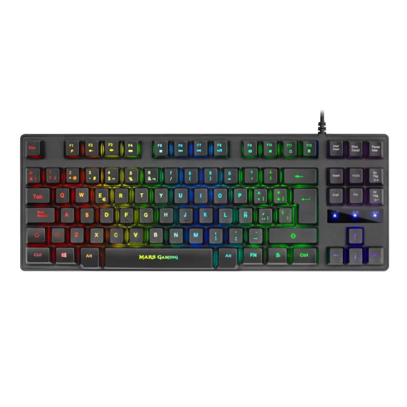 Mars Gaming Mechanical Keyboard - RGB - Black - MARSMKTKLBPT